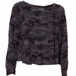 Sundry Camo Trapeze Sweatshirt NWT
